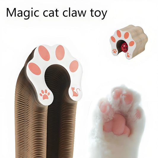 Cat Scratching Board with Bell – Corrugated Paper Toy, Durable Scratch Pad for Cats