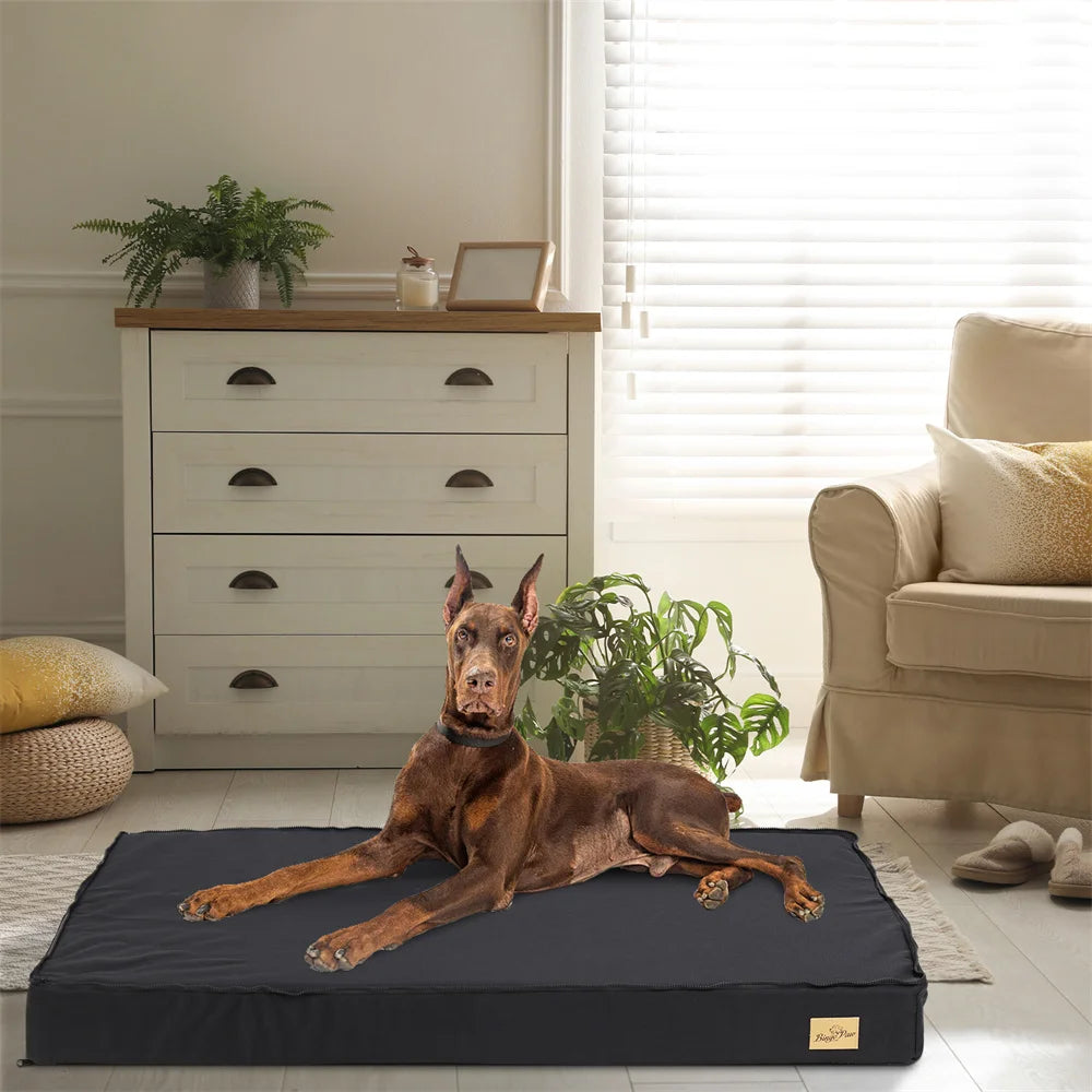 Large Orthopedic Dog Bed Waterproof Cushion-Removable Washable Cover