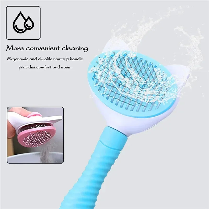 Pet High Quality Self cleaning Brush Professional Grooming brush for Dogs, Cats