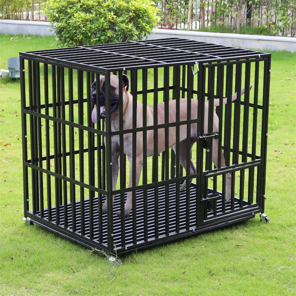 XXL Heavy Metal Dog Kennel Tear Resistant
