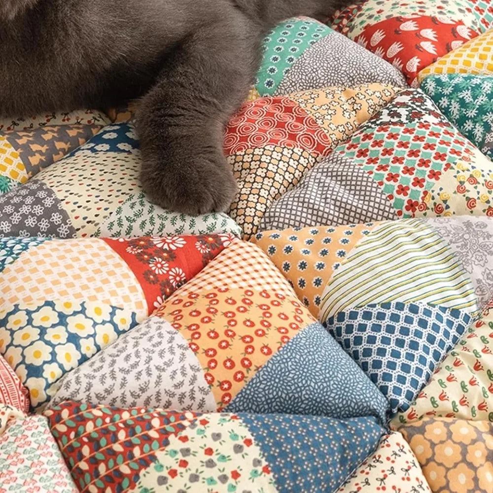 Washable Nonslip Cotton Quilted Large Pet Couch Protective Blanket Cover