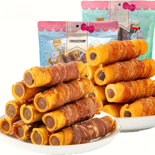 Chicken Wrapped Cowhide Beef Stuffed Stick Treats  5.29oz