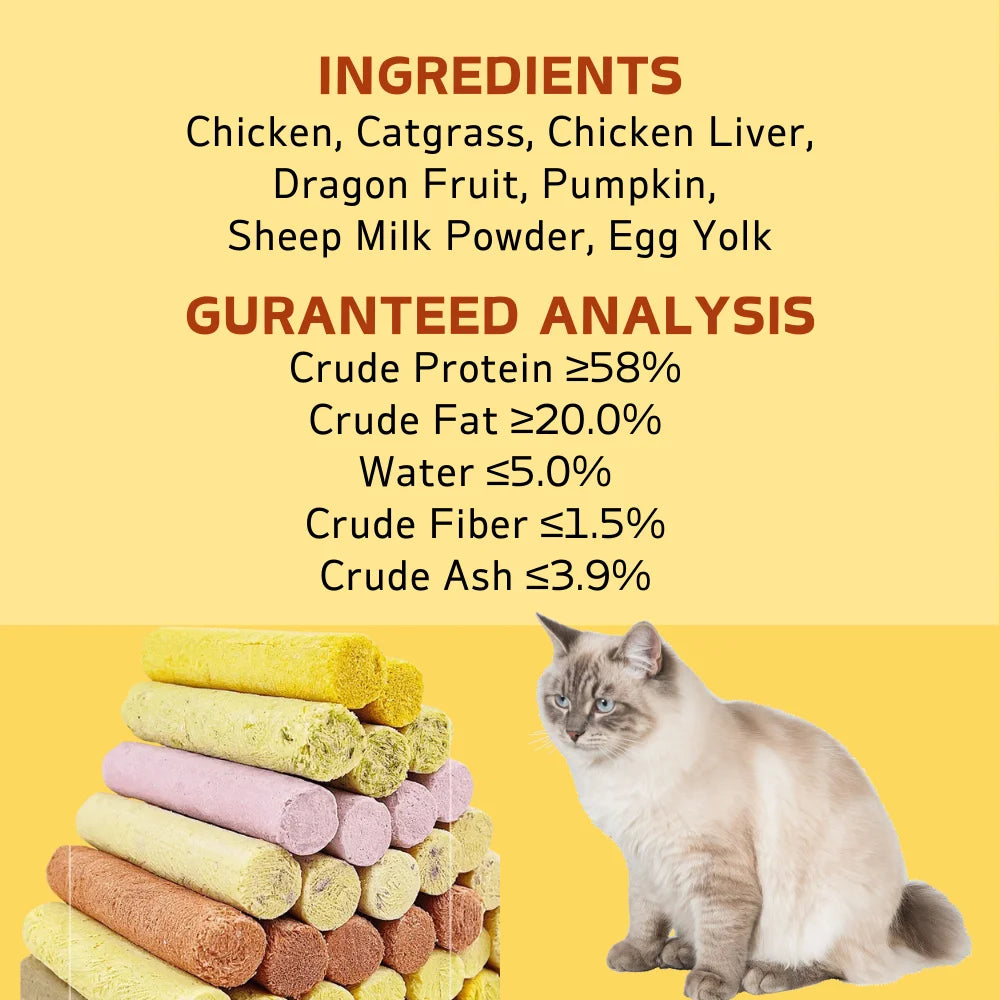 Chicken Cat Grass Milk Stick Hairball Support & Teeth Cleaning