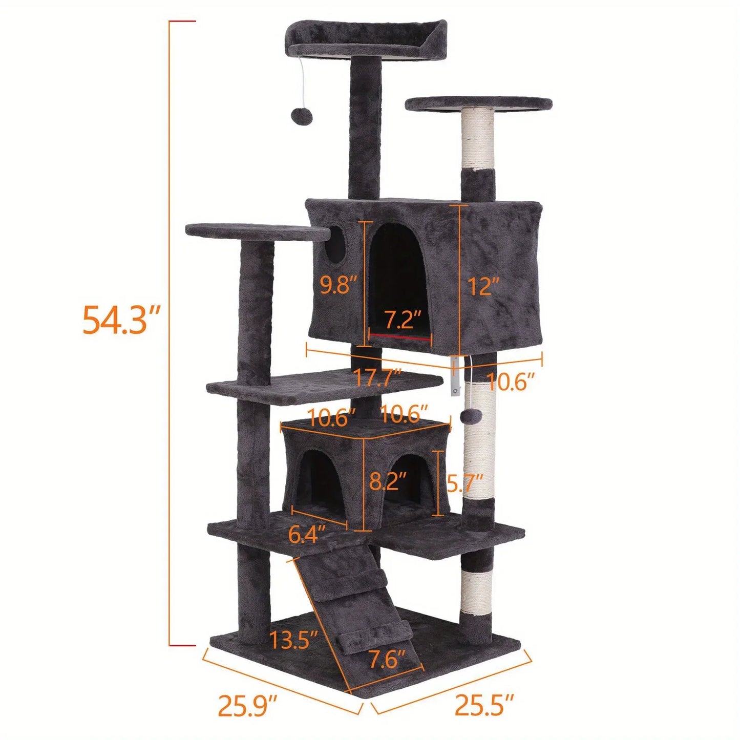 Cat Tree Condo Tower Cat Activity Center for Small Medium Cats Multiple Sizes