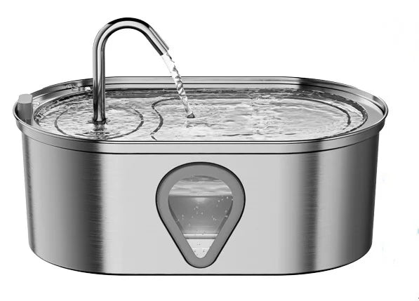 A Automatic stainless steel cat water fountain
