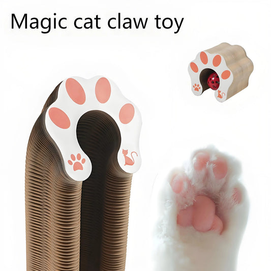 Cat Scratching Board with Bell – Corrugated Paper Toy, Durable Scratch Pad for Cats