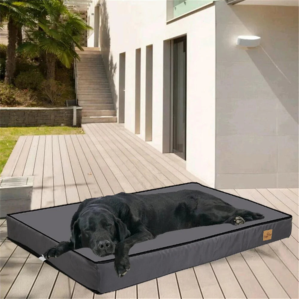Large Orthopedic Dog Bed Waterproof Cushion-Removable Washable Cover