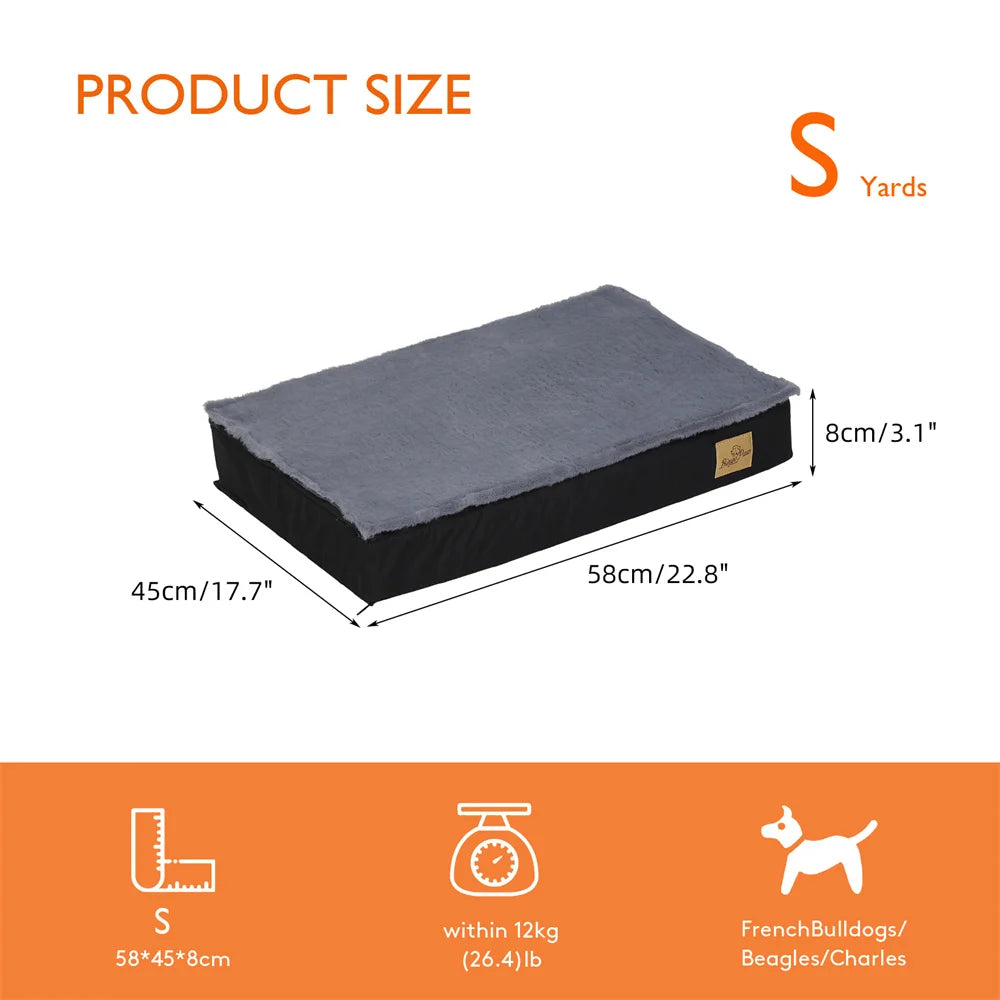 Large Orthopedic Dog Bed Waterproof Cushion-Removable Washable Cover