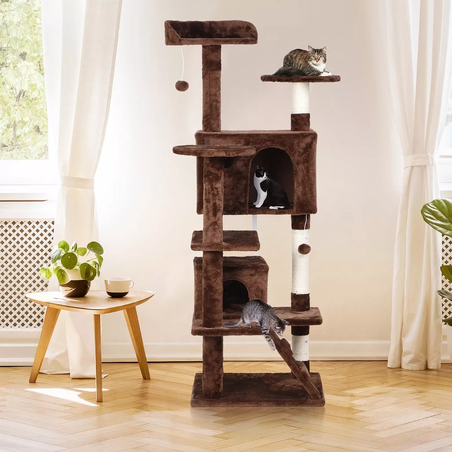 Cat Tree Condo Tower Cat Activity Center for Small Medium Cats Multiple Sizes