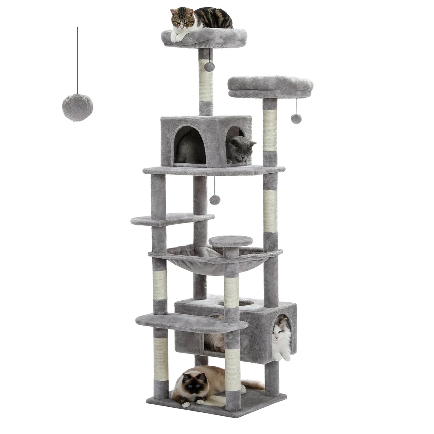 136cm 164cm 184cm Large Cat Scratching Tower