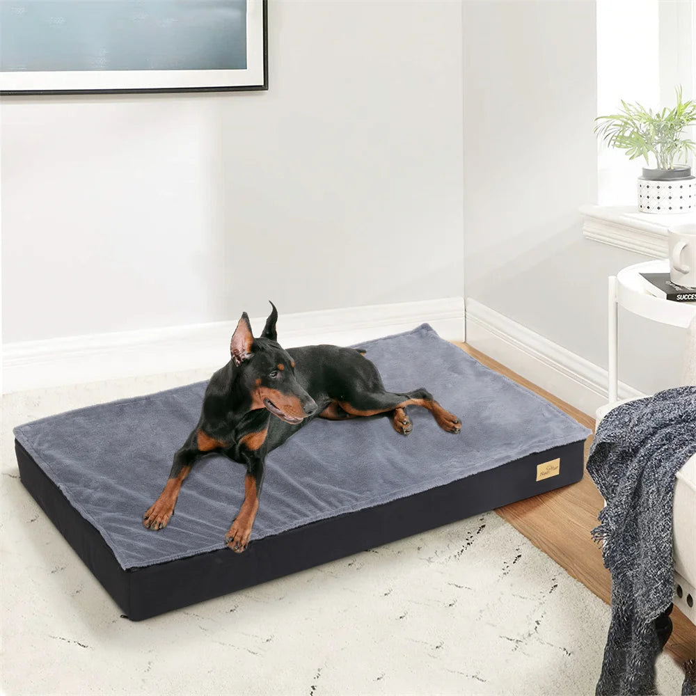 Large Orthopedic Dog Bed Waterproof Cushion-Removable Washable Cover