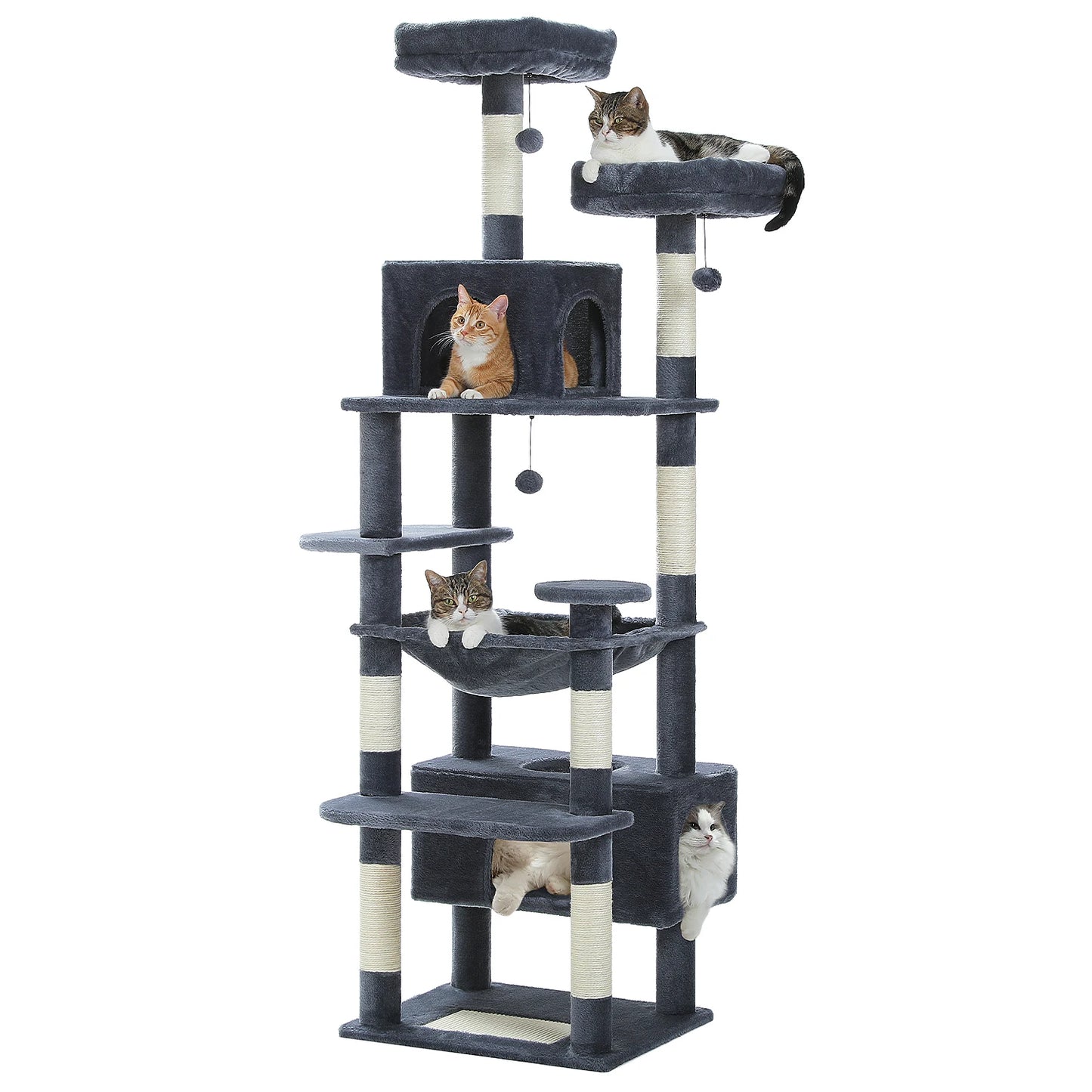 136cm 164cm 184cm Large Cat Scratching Tower