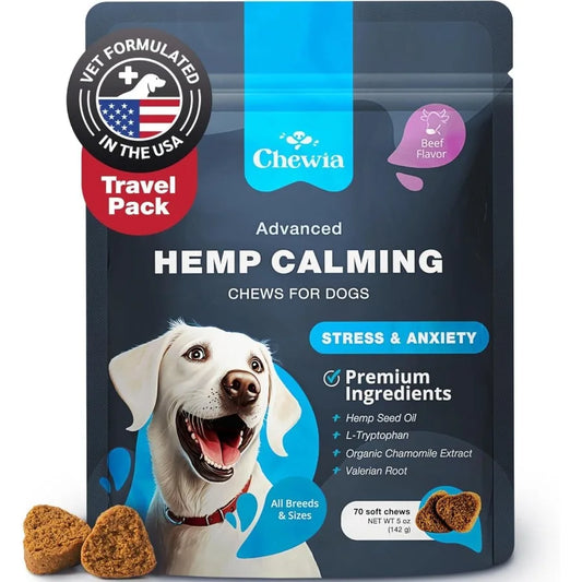 Hemp Calming Chews for Anxiety Dog Treats