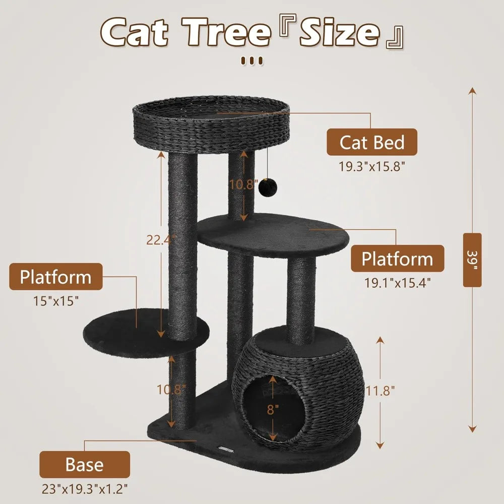 39" Tall Cat Tree for Kittens & Cat