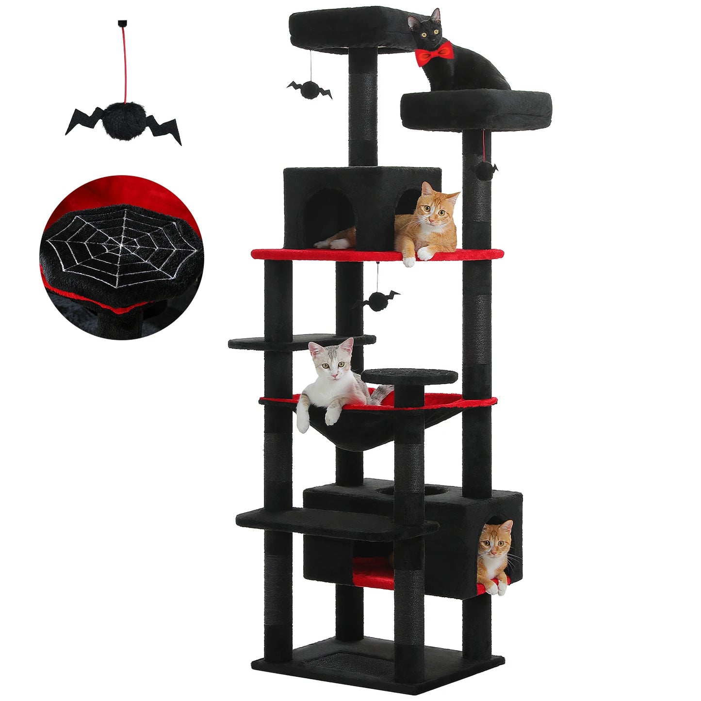136cm 164cm 184cm Large Cat Scratching Tower