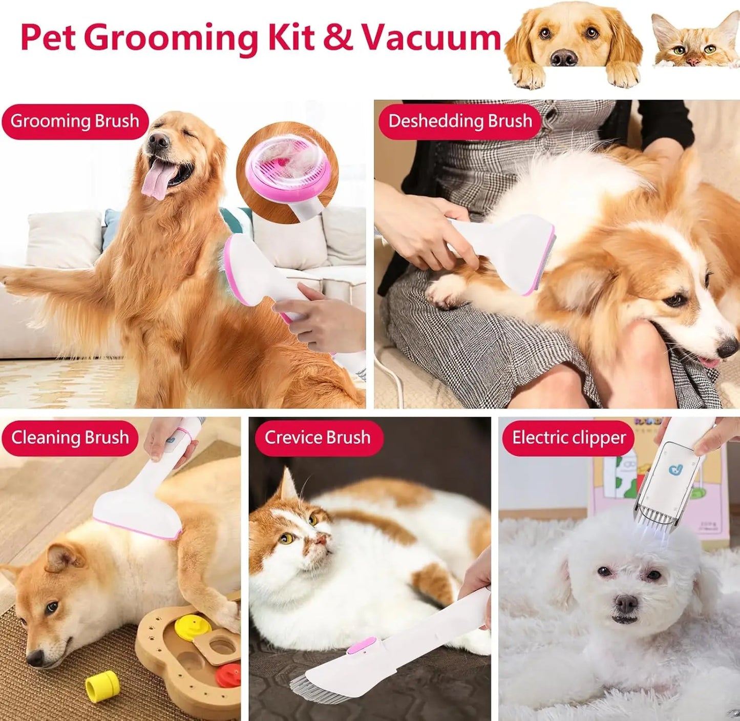 Pet Grooming Vacuum Dog/Cat