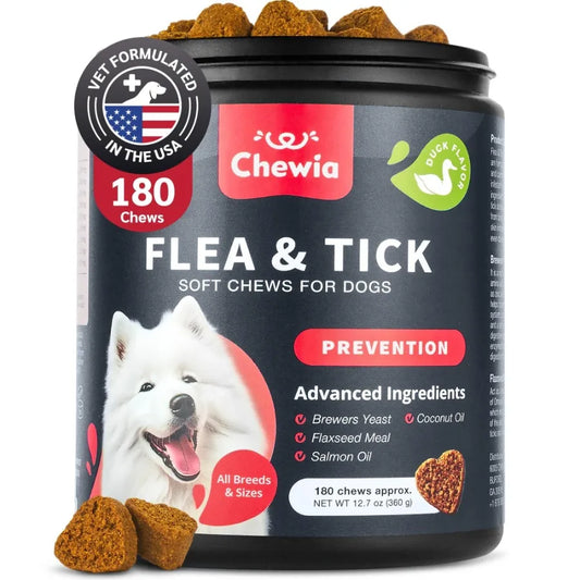 Dog Flea & Tick Prevention Treatment Soft Chewables