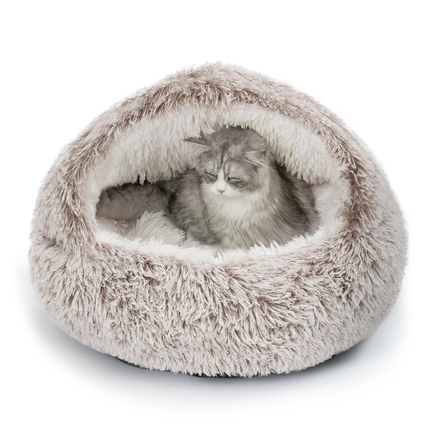 25'' Pet Cat or Dog Beds Nest Soft Comfortable Semi-enclosed