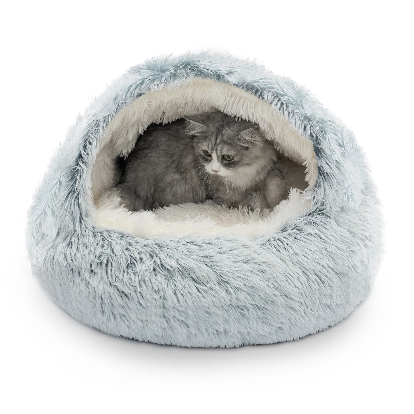25'' Pet Cat or Dog Beds Nest Soft Comfortable Semi-enclosed