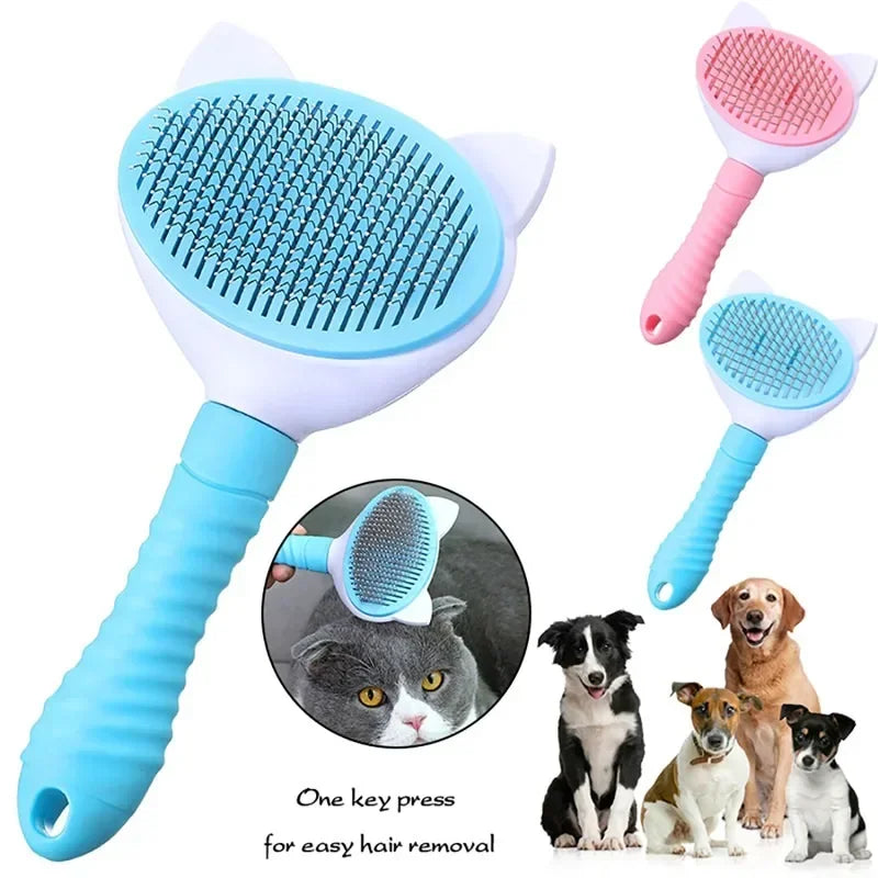 Pet High Quality Self cleaning Brush Professional Grooming brush for Dogs, Cats
