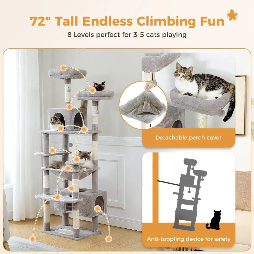 A Indoor 72inch Cat Scratching Post